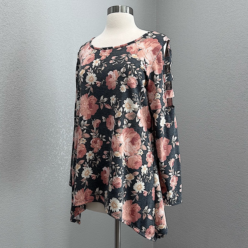 ALYX Floral Print Long Sleeve Top